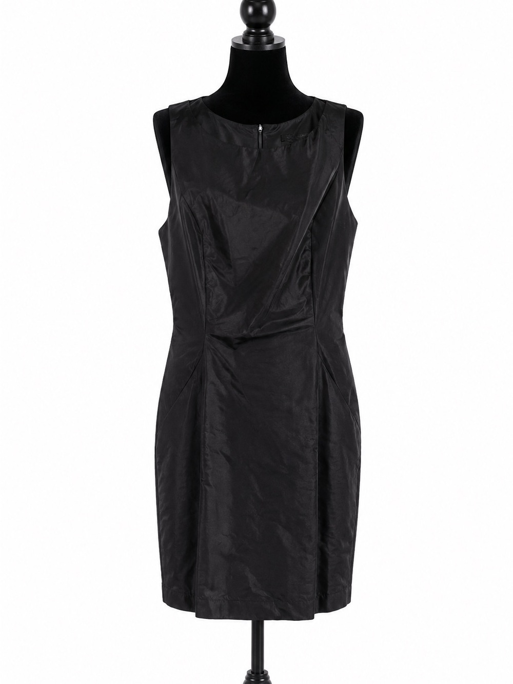 RUDSAK Collection Black Solid Fit & Flare Knee Dress Sleeveless Zip Size 6